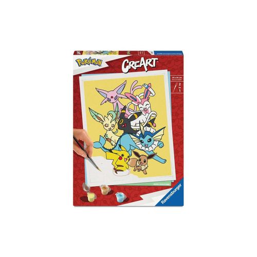 4005556258970 - Spiel CreArt Malen nach Zahlen Adults Trend Pokémon - Eevee Evolutions