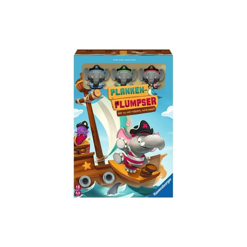 4005556223428 - Sirieix Florian Ravensburger Kinderspiel 22342 - Planken-Plumpser - Wer zu viel riskiert wird nass!! - Ein spannungsreiches Spiel für 2 bis 4 Kinder ab 5 Jahren