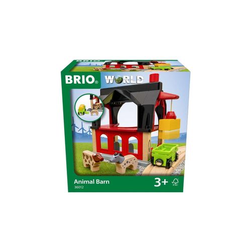 7312350360127 - 36012 BRIO Tierscheune mit Heuwaggon - Zubehör zum Zugset für Kinder ab 3 Jahren 7312350360127 - 36012 BRIO Tierscheune mit Heuwaggon - Zubehör zum Zugset für Kinder ab 3 Jahren