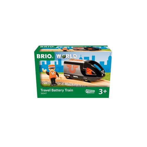 7312350360479 - BRIO World - 36047 Orange-schwarzer Reisezug | Batteriebetriebener Spielzeugzug für Kinder ab 3 Jahren