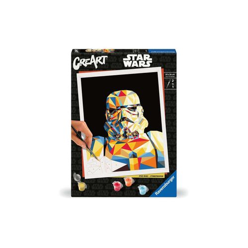 4005556238958 - Malen nach Zahlen RAVENSBURGER CreArt Star Wars - Stormtrooper bunt Malvorlagen KinderB24cm H30cm Made in Europe B24cm H30cm