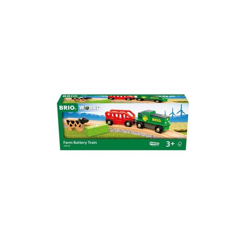 7312350360189 - BRIO World - 36018 Bauernhof-Batteriezug | Batteriebetriebene Spielzeuglok für Kinder ab 3 Jahren