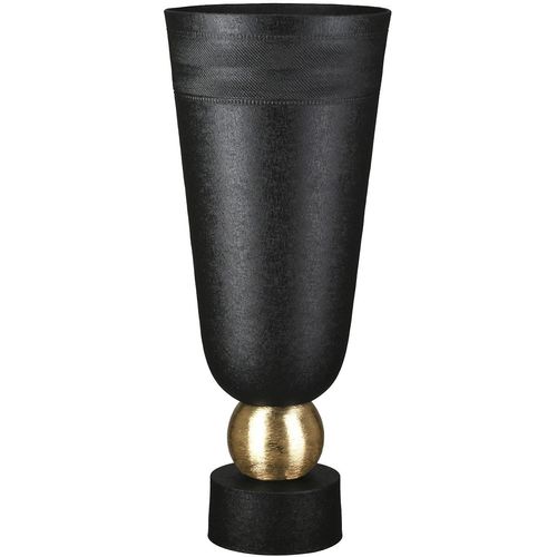 4063387579893 - Tischvase CASABLANCA BY GILDE Vase konisch Nama schwarz schwarz B21cm H475cm T21cm Ø21cm Aluminium Vasen