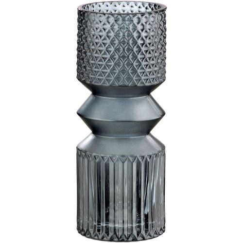 4063387404942 - Tischvase GILDE Pintu Vasen Gr B H T 12 cm x 30 cm x 12 cm Ø 12 cm grau Blumenvasen 4063387404942 - Tischvase GILDE Pintu Vasen Gr B H T 12 cm x 30 cm x 12 cm Ø 12 cm grau Blumenvasen