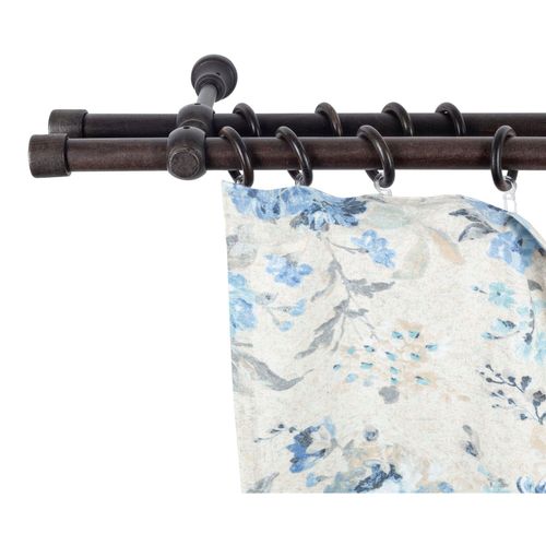 5949127111839 - Gardinenstange »Cafiro« 2 läufig-läufig Fixmass 28 mm Holz verschiedene Längen und Farben Komplettset 5949127111839 - Gardinenstange »Cafiro« 2 läufig-läufig Fixmass 28 mm Holz verschiedene Längen und Farben Komplettset