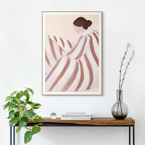 8714597662566 - Reinders! Bild mit Rahmen »Striped Figure«