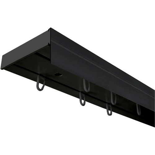 5949127048081 - Gardinenschiene Vorhangschiene SH (1) weiß mit Blende 5 cm SN DECO GROUP 2-läufig Fixmaß mit Bohren verschraubt Kunststoff schwarz 5949127048081 - Gardinenschiene Vorhangschiene SH (1) weiß mit Blende 5 cm SN DECO GROUP 2-läufig Fixmaß mit Bohren verschraubt Kunststoff schwarz