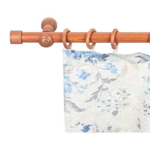 5949127128271 - Gardinenstange »Cafiro« 1 läufig-läufig Fixmass 28 mm Holz verschiedene Längen und Farben Komplettset