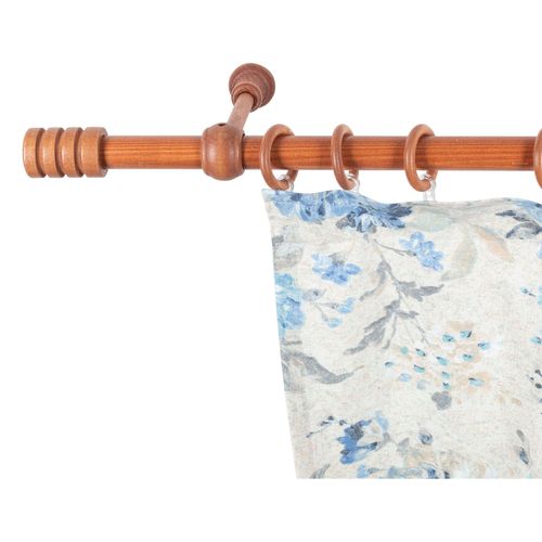5949127108075 - Gardinenstange »Pisa« 1 läufig-läufig Fixmass 28 mm Holz verschiedene Längen und Farben Komplettset