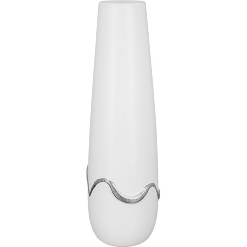 4063387324561 - Tischvase GILDE Carino Vasen Gr B H T 1150 cm x 3900 cm x 1150 cm weiß Blumenvasen Vase aus Keramik