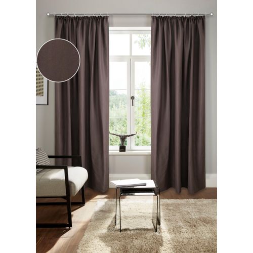 4068222401339 - Vorhang »Lagan« (2 St) 2-er Set gewebt Microfaser versch Grössen einfarbig Bestseller