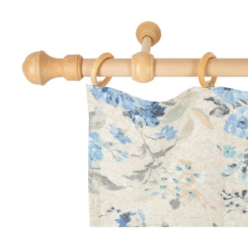5949127149894 - Gardinenstange »Ares« 1 läufig-läufig Fixmass 28 mm Holz verschiedene Längen und Farben Komplettset