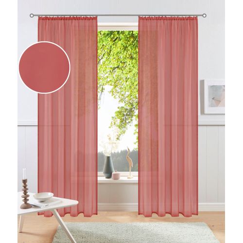 4068223588305 - my home Gardine »XANA mit Ösen Kräuselband oder Schlaufen« (1 St) Bestseller einfarbig 1 bzw 2 Schals pflegeleicht Schal 4068223588305 - my home Gardine »XANA mit Ösen Kräuselband oder Schlaufen« (1 St) Bestseller einfarbig 1 bzw 2 Schals pflegeleicht Schal