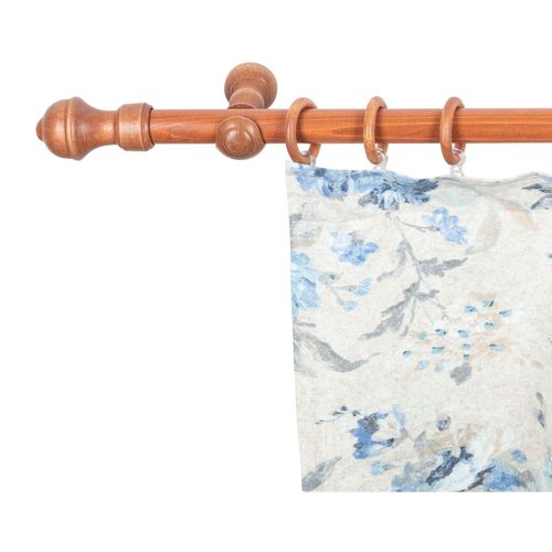 5949127131875 - Gardinenstange »Ares« 1 läufig-läufig Fixmass 28 mm Holz verschiedene Längen und Farben Komplettset