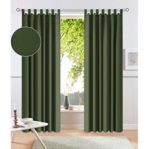 4068223514953 - my home Vorhang »Parry« (2 St) 2-er Set blickdicht monochrom basic