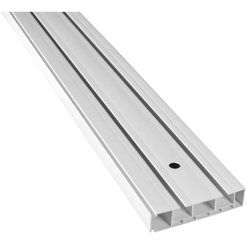 5949127147463 - Gardinenschiene Vorhangschiene SH (2) Gr 12 weiß L540cm T77cm Kunststoff Gardinenstangen Gardinenschiene