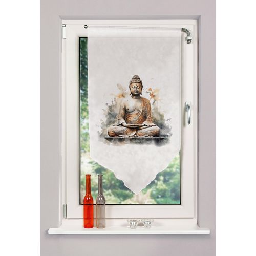 4056751513715 - HOME WOHNIDEEN Scheibengardine »ZAYRA« (1 St) DIGITALBEDRUCKT VOILE SCHAUBE