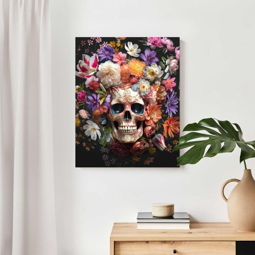8714597653861 - Reinders! Deco-Panel »Floral Skull« 8714597653861 - Reinders! Deco-Panel »Floral Skull«