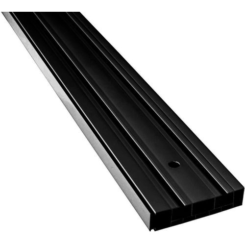 5949127147586 - Gardinenschiene Vorhangschiene SH (2) Gr 10 schwarz L480cm T77cm Kunststoff Gardinenstangen Gardinenschiene
