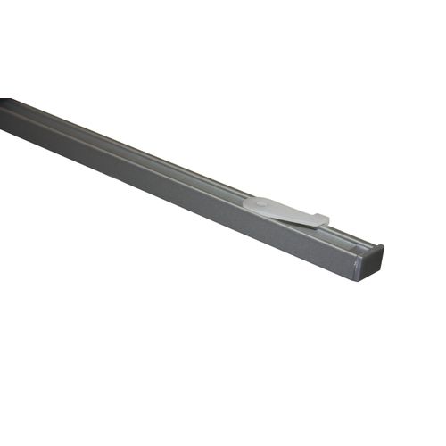 4003018369080 - Vorhangschiene »Aluminium-Vorhangschienen Set 1-Lauf Lucy« 1 läufig-läufig mit Bohren Deckenmontage Aluminium Deckenträger aus Kunststoff