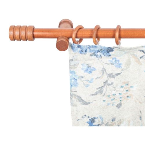 5949127121104 - Gardinenstange »Pisa« 1 läufig-läufig Fixmass 28 mm Holz verschiedene Längen und Farben Komplettset