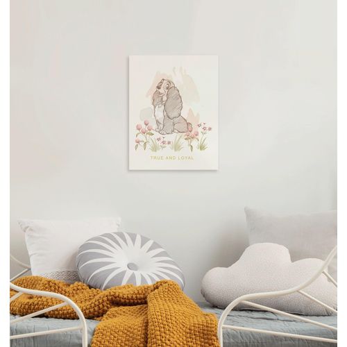 4036834564582 - Leinwandbild »Disney Lady and the Tramp True and Loyal« Disney (1 St) 30 x 40 cm (Breite x Höhe) - Kinderzimmer Dekoration