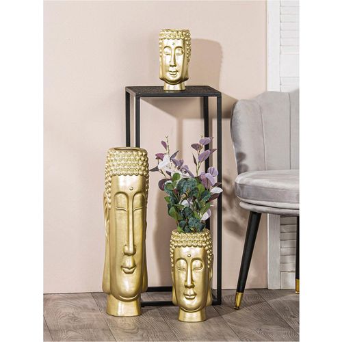 4063387326428 - Casablanca by Gilde Bodenvase Bodenvase Buddha H58cm (1 St) goldfarben