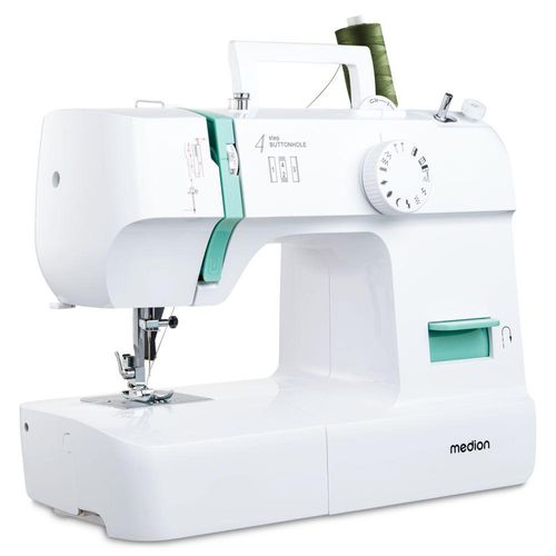 4061275230734 - MEDION Nähmaschine SM70 (MD 11179) 12 Stichmuster Rückwärtstaste 70 Watt Motorleistung blau (türkis) B345cm H27cm T145cm Nähmaschinen einstellbare Stichlänge 4 Schritte Knopfloch umfangreiches Zubehör 4061275230734 - MEDION Nähmaschine SM70 (MD 11179) 12 Stichmuster Rückwärtstaste 70 Watt Motorleistung blau (türkis) B345cm H27cm T145cm Nähmaschinen einstellbare Stichlänge 4 Schritte Knopfloch umfangreiches Zubehör