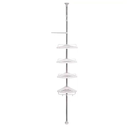4255701931979 - Teleskop Duschregal Höhenverstellbares Eckregal mit 4 Ablagen 4255701931979 - Teleskop Duschregal Höhenverstellbares Eckregal mit 4 Ablagen