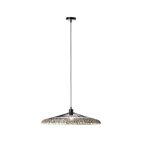 4004353379819 - BRILLIANT Fixi Pendelleuchte 1flg schwarz natur InnenleuchtenPendelleuchten 1x A60 E27 40W geeignet für Normallampen (nicht enthalten) In der Höhe einstellbar   Kabel kürzbar