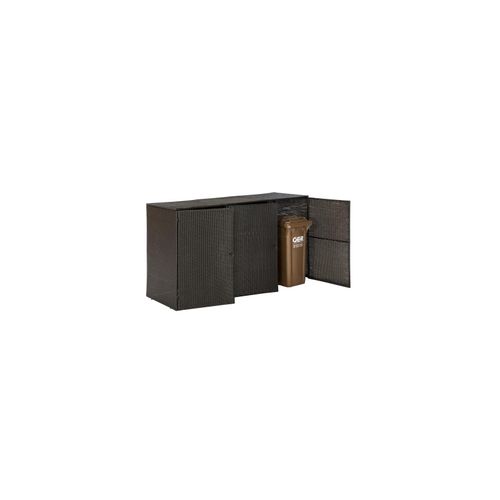 4033662289502 - MERXX - Mülleimerdeckel 3 Stück - 80-120 Liter - 645 x 108 cm - Braun