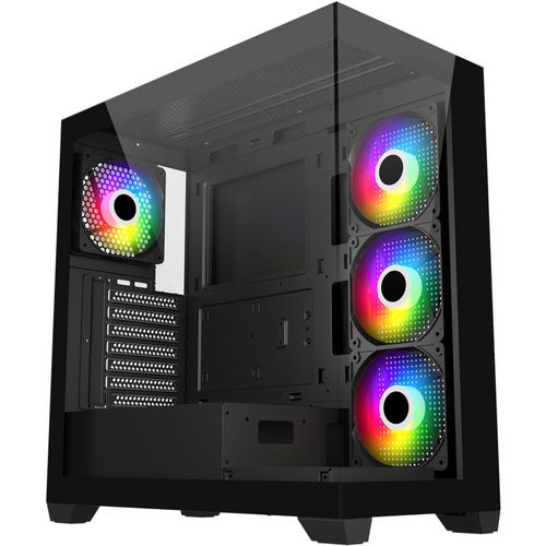 4711498481023 - FSP Geh Midi M340 BA ATX M-ATX M-ITX ARGB oN Black retail 4711498481023 - FSP Geh Midi M340 BA ATX M-ATX M-ITX ARGB oN Black retail