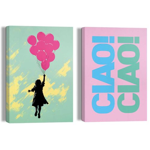 8714597671773 - Leinwandbild REINDERS Ciao Ciao rosa (farbe bild(er) rosa) B20cm H30cm T5cm Bilder 8714597671773 - Leinwandbild REINDERS Ciao Ciao rosa (farbe bild(er) rosa) B20cm H30cm T5cm Bilder