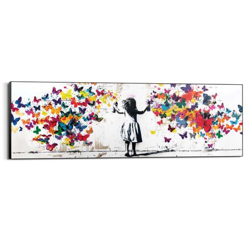 8714597682731 - Wandbild REINDERS Wolke von Schmetterlingen bunt (farbe bild(er) mehrfarbig) B156cm H52cm T3cm Bilder Kinderzimmer - Mädchen - Mehrfarbig - MDF - Street Art - 156x52 cm 8714597682731 - Wandbild REINDERS Wolke von Schmetterlingen bunt (farbe bild(er) mehrfarbig) B156cm H52cm T3cm Bilder Kinderzimmer - Mädchen - Mehrfarbig - MDF - Street Art - 156x52 cm