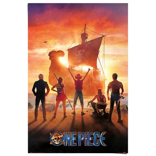 8714597658651 - Poster REINDERS One Piece - straw hat pirates orange (farbe bild(er) orange) B61cm H915cm T01cm Bilder 8714597658651 - Poster REINDERS One Piece - straw hat pirates orange (farbe bild(er) orange) B61cm H915cm T01cm Bilder