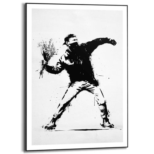 8714597685169 - Poster REINDERS Flower Thrower schwarz (farbe bild(er) schwarz weiß) B50cm H70cm T16cm Bilder