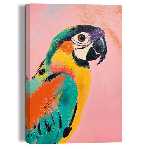 8714597682380 - Leinwandbild REINDERS Coloured Parrot bunt (farbe bild(er) mehrfarbig) B20cm H30cm T25cm Bilder