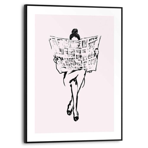 8714597681772 - Poster REINDERS Frau liest Zeitung beige (farbe bild(er) beige) B30cm H40cm T16cm Bilder Toilette - Beige - MDF - Frauen - 30x40 cm 8714597681772 - Poster REINDERS Frau liest Zeitung beige (farbe bild(er) beige) B30cm H40cm T16cm Bilder Toilette - Beige - MDF - Frauen - 30x40 cm