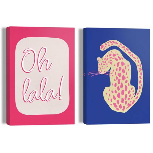 8714597671766 - Leinwandbild REINDERS Oh La La Tiger blau (farbe bild(er) blau) B20cm H30cm T5cm Bilder Teenager Zimmer - Blau - Leinwand - Sprüche - 20x30 cm 8714597671766 - Leinwandbild REINDERS Oh La La Tiger blau (farbe bild(er) blau) B20cm H30cm T5cm Bilder Teenager Zimmer - Blau - Leinwand - Sprüche - 20x30 cm