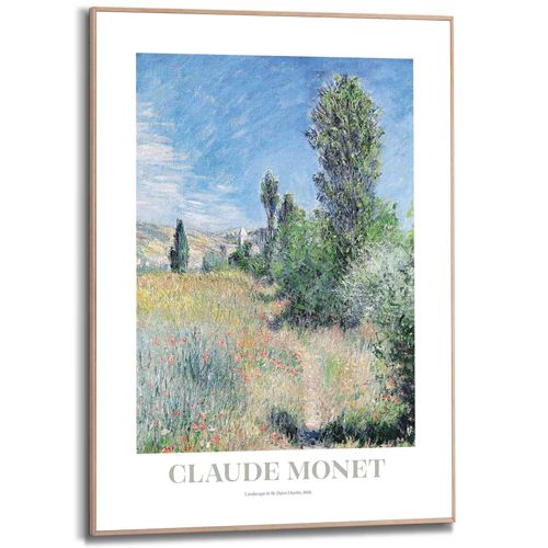 8714597685237 - Poster REINDERS Monet - landscape in Ile Saint-Martin blau (farbe bild(er) blau) B50cm H70cm T22cm Bilder Wohnzimmer - Blau - MDF - Kunst - 50x70 cm