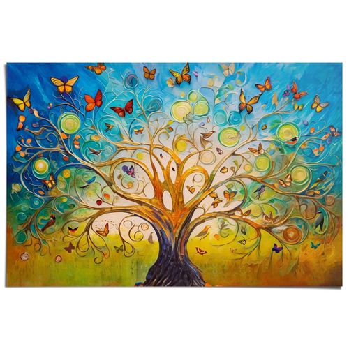 8714597673616 - Poster REINDERS Colourful Tree of Life bunt (farbe bild(er) mehrfarbig) B915cm H61cm T01cm Bilder
