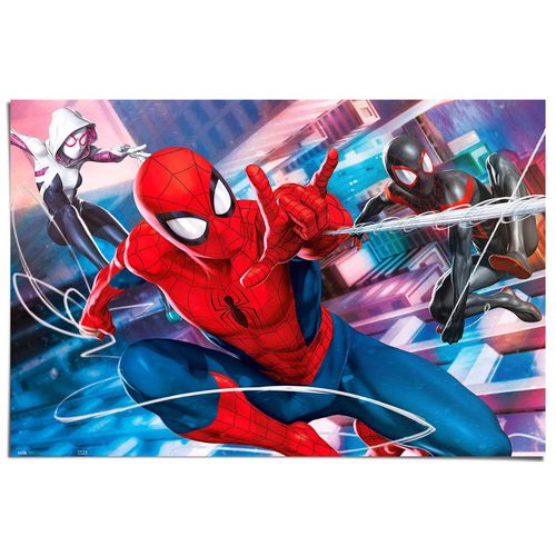 8714597674347 - Poster REINDERS Marvel Spiderman - Peter Miles & Gwen blau (farbe bild(er) blau) B915cm H61cm T01cm Bilder 8714597674347 - Poster REINDERS Marvel Spiderman - Peter Miles & Gwen blau (farbe bild(er) blau) B915cm H61cm T01cm Bilder