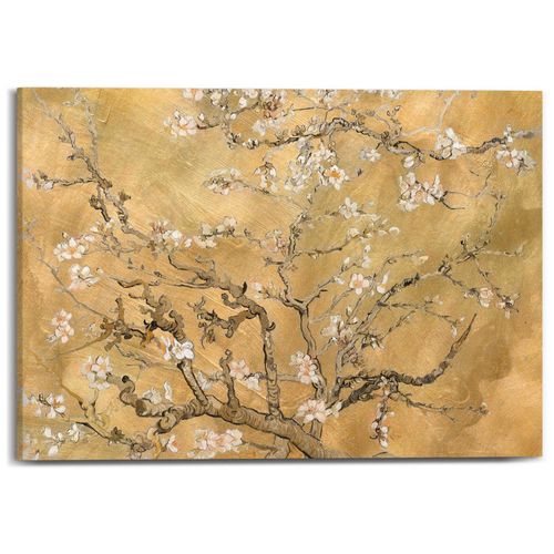 8714597681956 - Leinwandbild REINDERS Van Gogh - almondblossom gold (farbe bild(er) gold) B70cm H50cm T25cm Bilder Wohnzimmer - Gold - Leinwand - Berühmte Künstler - 70x50 cm