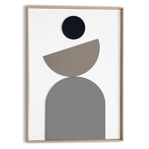 8714597684094 - Wandbild REINDERS Abstract Balance beige (farbe bild(er) beige) B50cm H70cm T3cm Bilder Wohnzimmer - Beige - MDF - Abstrakt - 50x70 cm