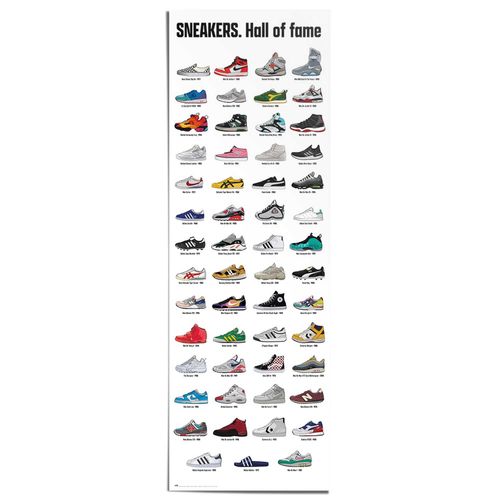 8714597662443 - Poster REINDERS Sneakers - hall of fame bunt (farbe bild(er) mehrfarbig) B53cm H158cm T01cm Bilder