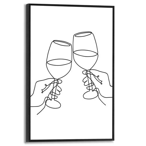 8714597679960 - Poster REINDERS Wein schwarz (farbe bild(er) schwarz weiß) B20cm H30cm T16cm Bilder Küche - Schwarz-Weiß - MDF - Line Art - 20x30 cm 8714597679960 - Poster REINDERS Wein schwarz (farbe bild(er) schwarz weiß) B20cm H30cm T16cm Bilder Küche - Schwarz-Weiß - MDF - Line Art - 20x30 cm