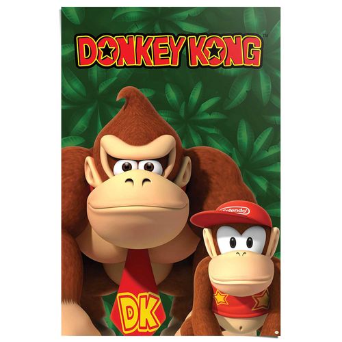 8714597674392 - Poster REINDERS Nintendo - Donkey Kong and Diddy Kong bunt (farbe bild(er) mehrfarbig) B61cm H915cm T01cm Bilder Kinderzimmer - Mehrfarbig - 150 gr Papier - Games - 61x915 cm 8714597674392 - Poster REINDERS Nintendo - Donkey Kong and Diddy Kong bunt (farbe bild(er) mehrfarbig) B61cm H915cm T01cm Bilder Kinderzimmer - Mehrfarbig - 150 gr Papier - Games - 61x915 cm