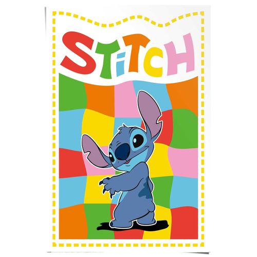 8714597669787 - Poster REINDERS Stitch - chequered Stitch blau (farbe bild(er) blau) B61cm H915cm T01cm Bilder 8714597669787 - Poster REINDERS Stitch - chequered Stitch blau (farbe bild(er) blau) B61cm H915cm T01cm Bilder