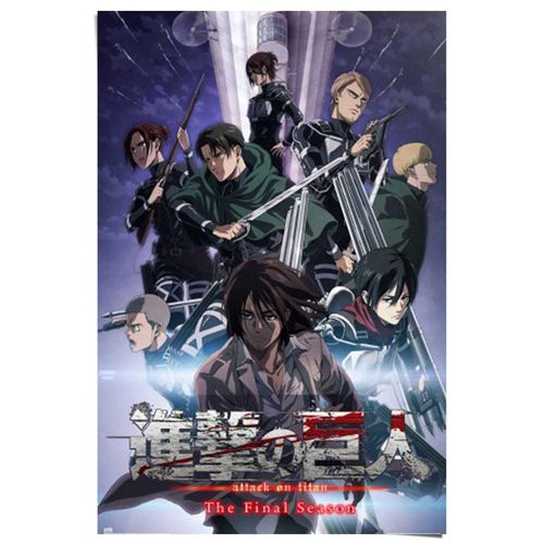 8714597659061 - Poster REINDERS Attack on Titan - the final season blau (farbe bild(er) blau) B61cm H915cm T01cm Bilder 8714597659061 - Poster REINDERS Attack on Titan - the final season blau (farbe bild(er) blau) B61cm H915cm T01cm Bilder