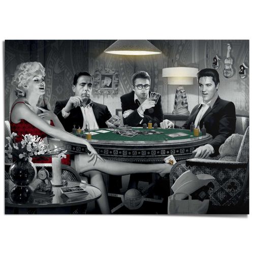 8714597636376 - Poster REINDERS Chris Consani - four of a kind schwarz (farbe bild(er) schwarz weiß) B140cm H100cm T01cm Bilder